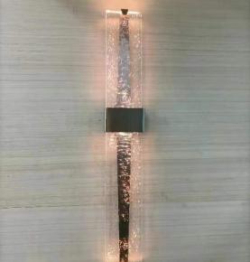 ribbed glass wall lamp 