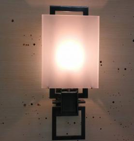 wall lamp with glass shade 