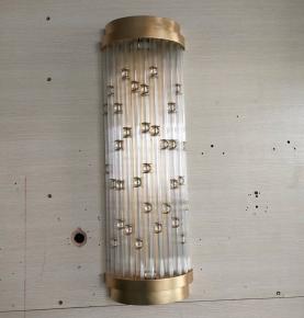 crystal tube wall lamp 