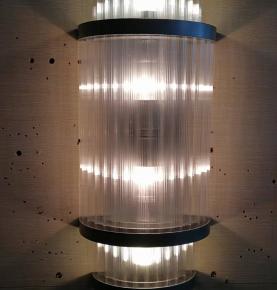 crystal tube wall lamp 