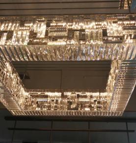 glass tube chandelier