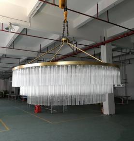 glass tube chandelier